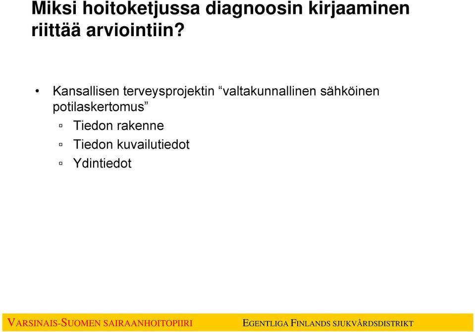 Kansallisen terveysprojektin valtakunnallinen