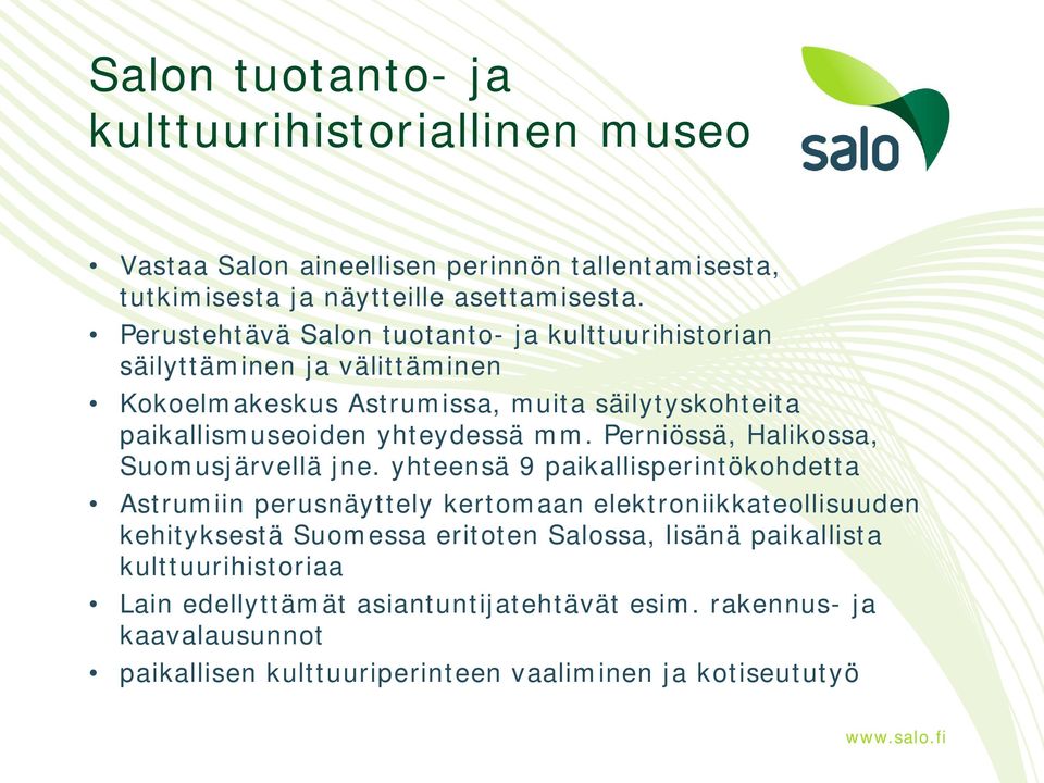 Perniössä, Halikossa, Suomusjärvellä jne.