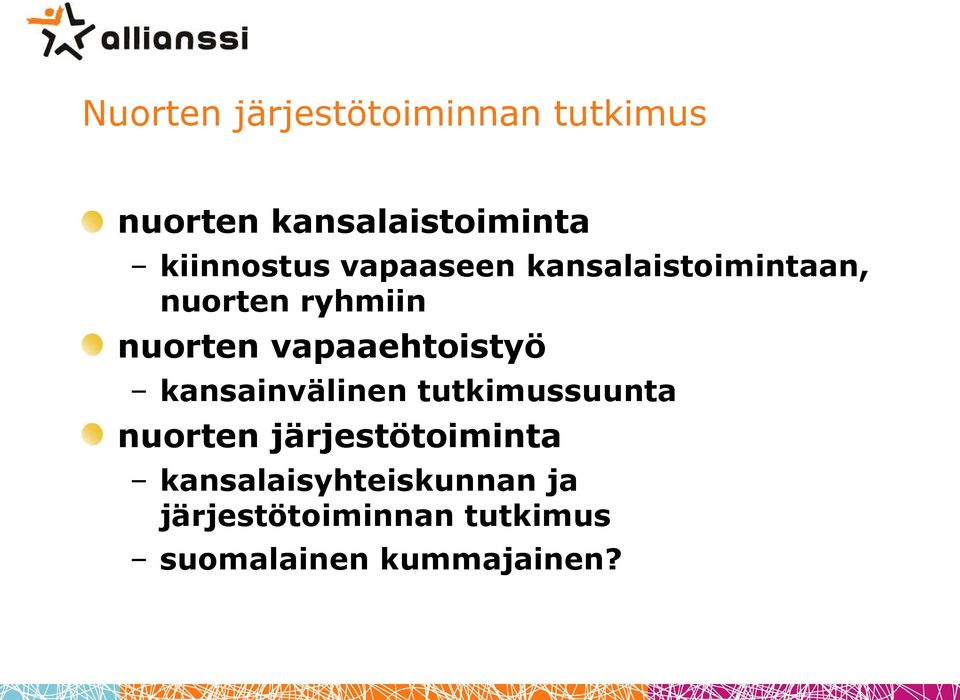 vapaaehtoistyö kansainvälinen tutkimussuunta nuorten