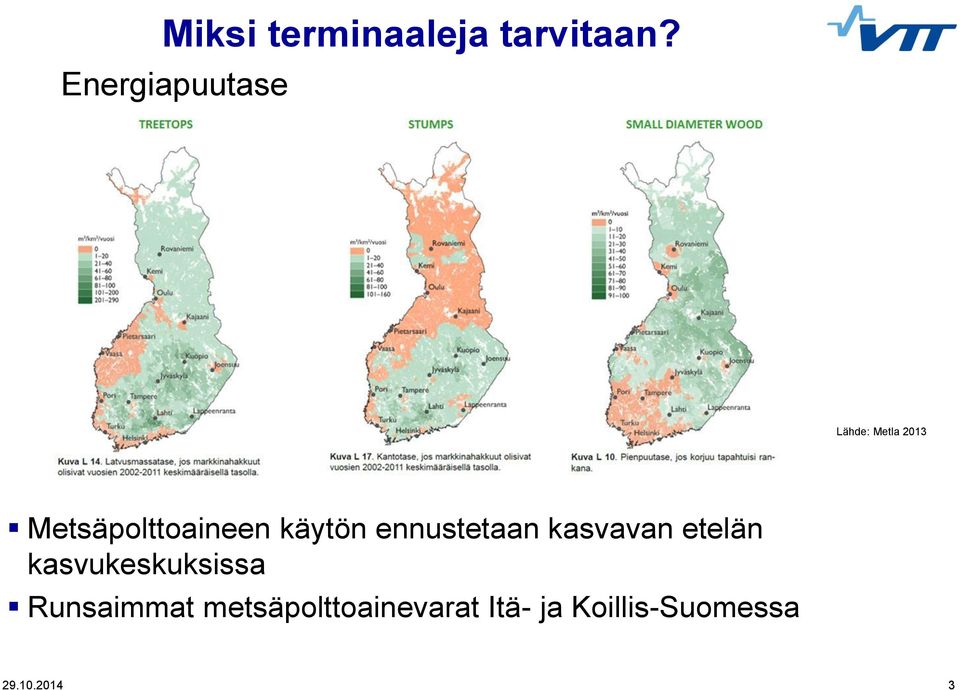 käytön ennustetaan kasvavan etelän