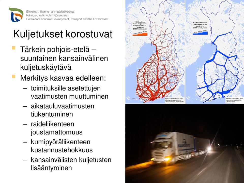 vaatimusten muuttuminen aikatauluvaatimusten tiukentuminen raideliikenteen