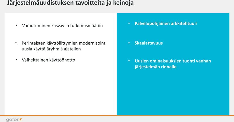 käyttöliittymien modernisointi uusia käyttäjäryhmiä ajatellen