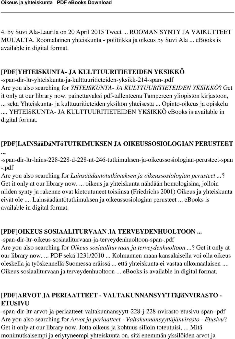 Get it only at our library now. painettavaksi pdf-tallenteena Tampereen yliopiston kirjastoon,... sekä Yhteiskunta- ja kulttuuritieteiden yksikön yhteisestä... Opinto-oikeus ja opiskelu.