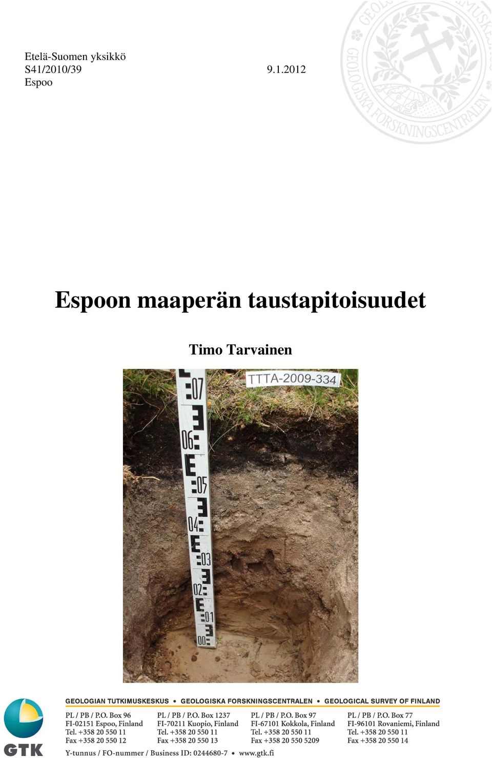 Espoo Espoon maaperän
