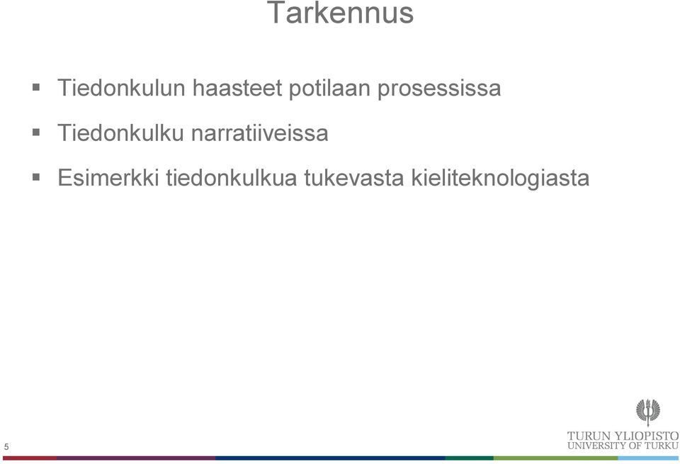 narratiiveissa Esimerkki
