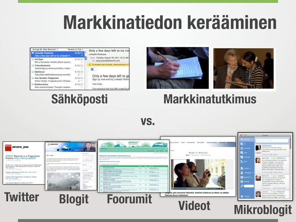 Markkinatutkimus vs.