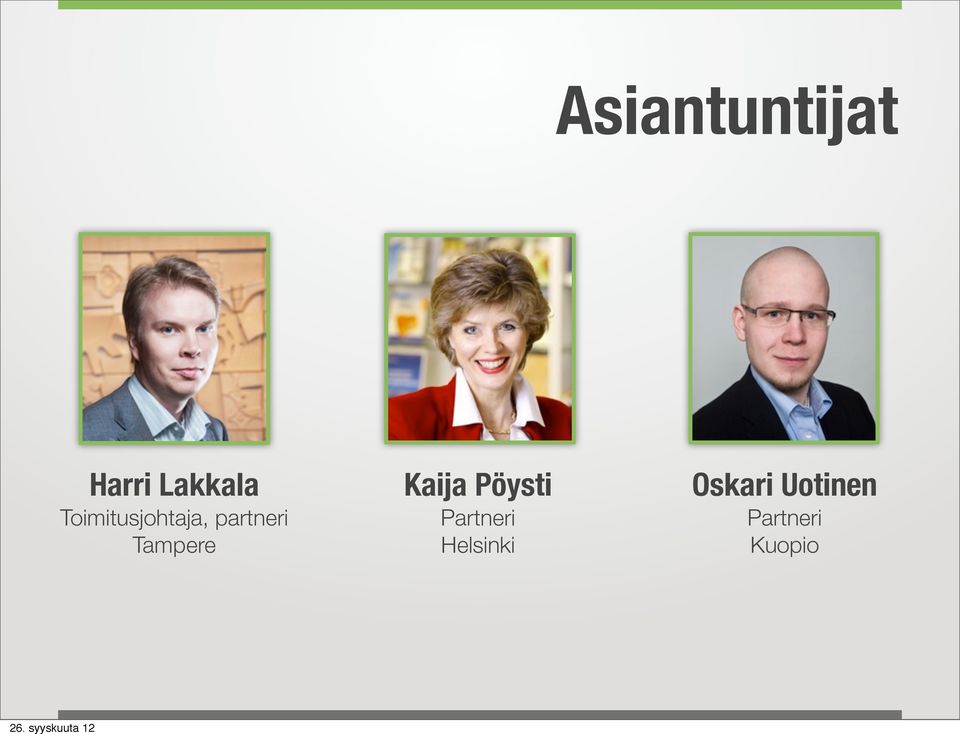 Tampere Kaija Pöysti Partneri