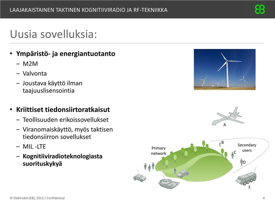 Viranomaiskäyttö, myös taktisen tiedonsiirron sovellukset MIL -LTE