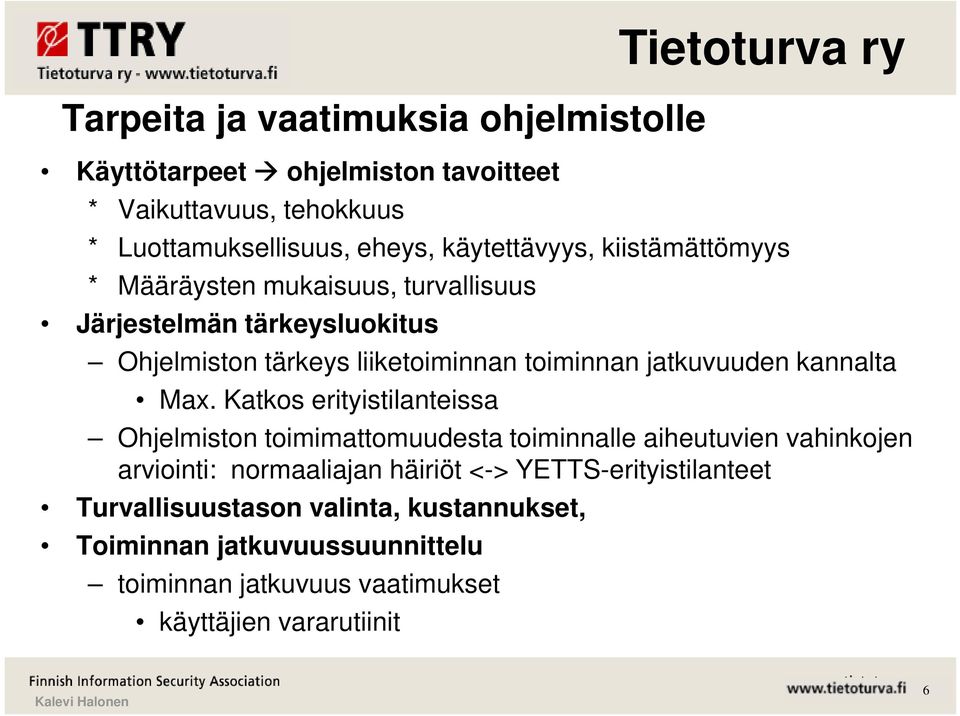 jatkuvuuden kannalta Max.