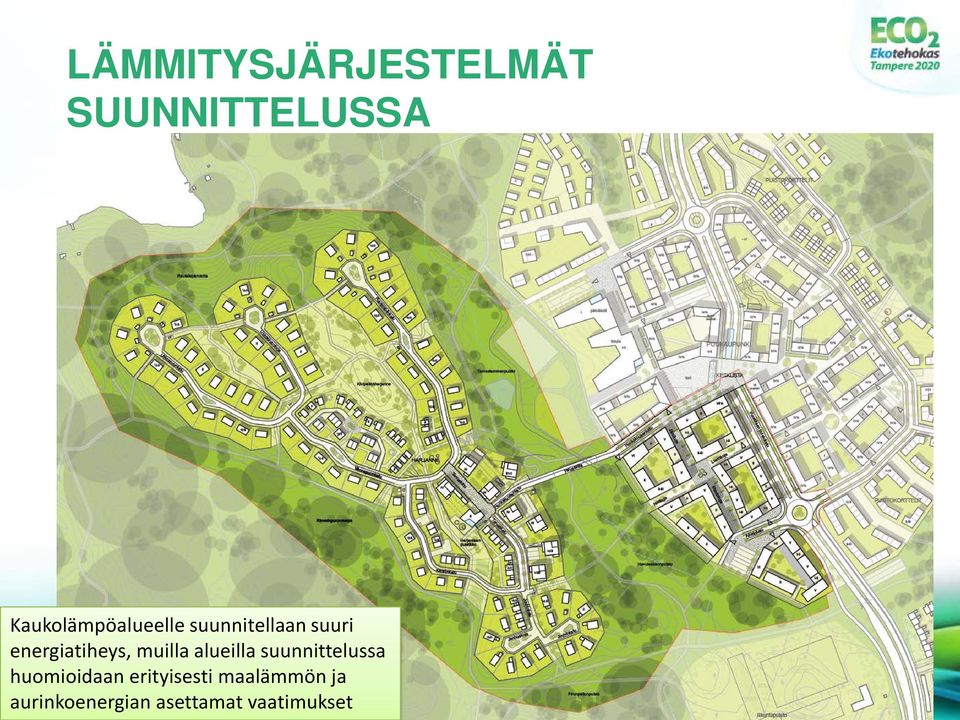 energiatiheys, muilla alueilla suunnittelussa