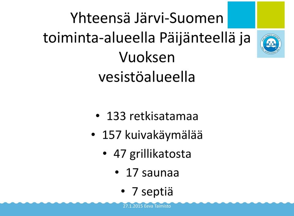 Korjaa olemassa olevia rakenteita Vuoksen vesistöalueella