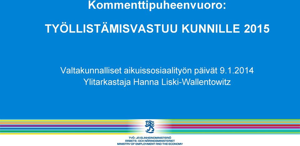 Valtakunnalliset aikuissosiaalityön