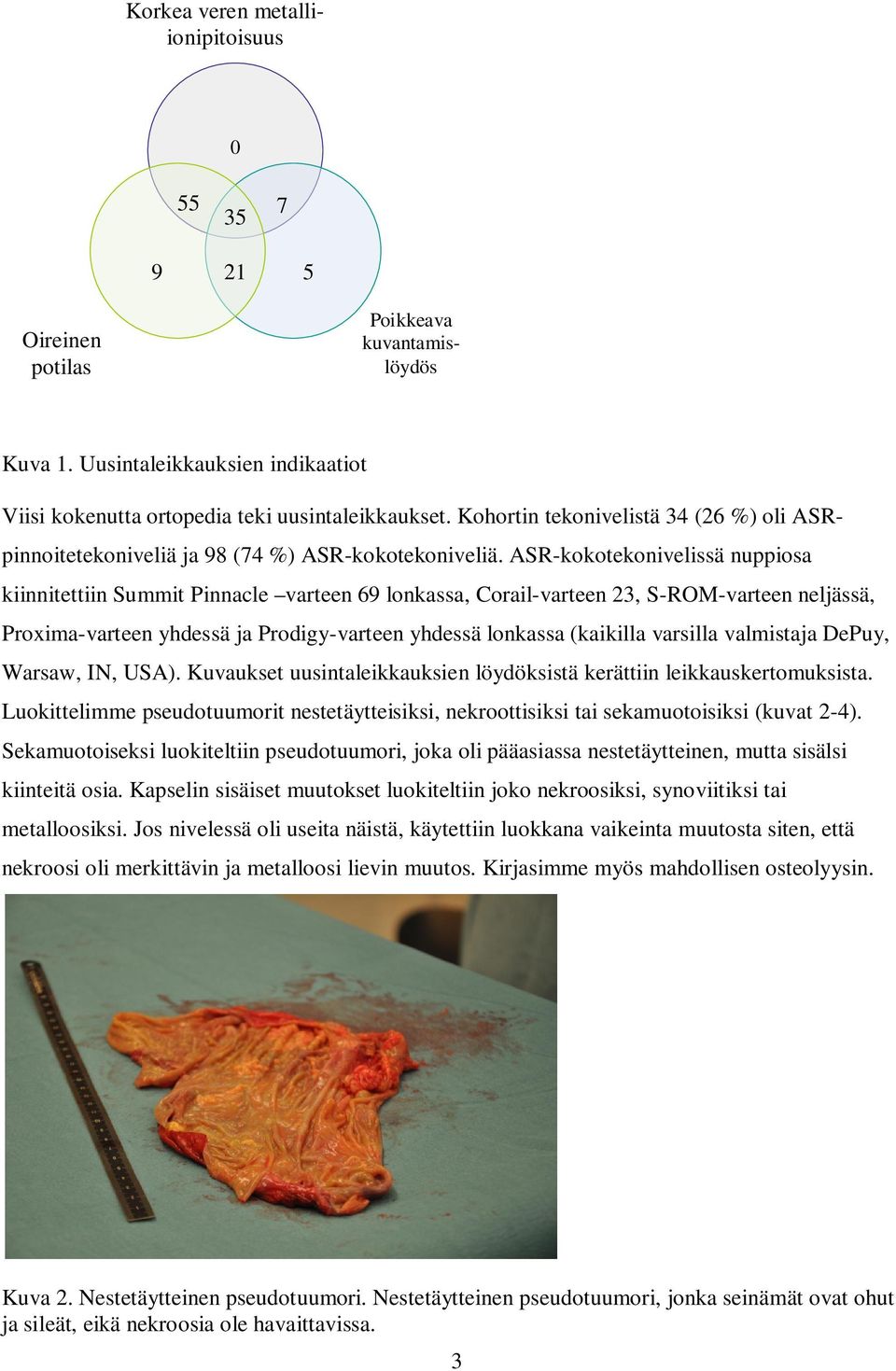 ASR-kokotekonivelissä nuppiosa kiinnitettiin Summit Pinnacle varteen 69 lonkassa, Corail-varteen 23, S-ROM-varteen neljässä, Proxima-varteen yhdessä ja Prodigy-varteen yhdessä lonkassa (kaikilla