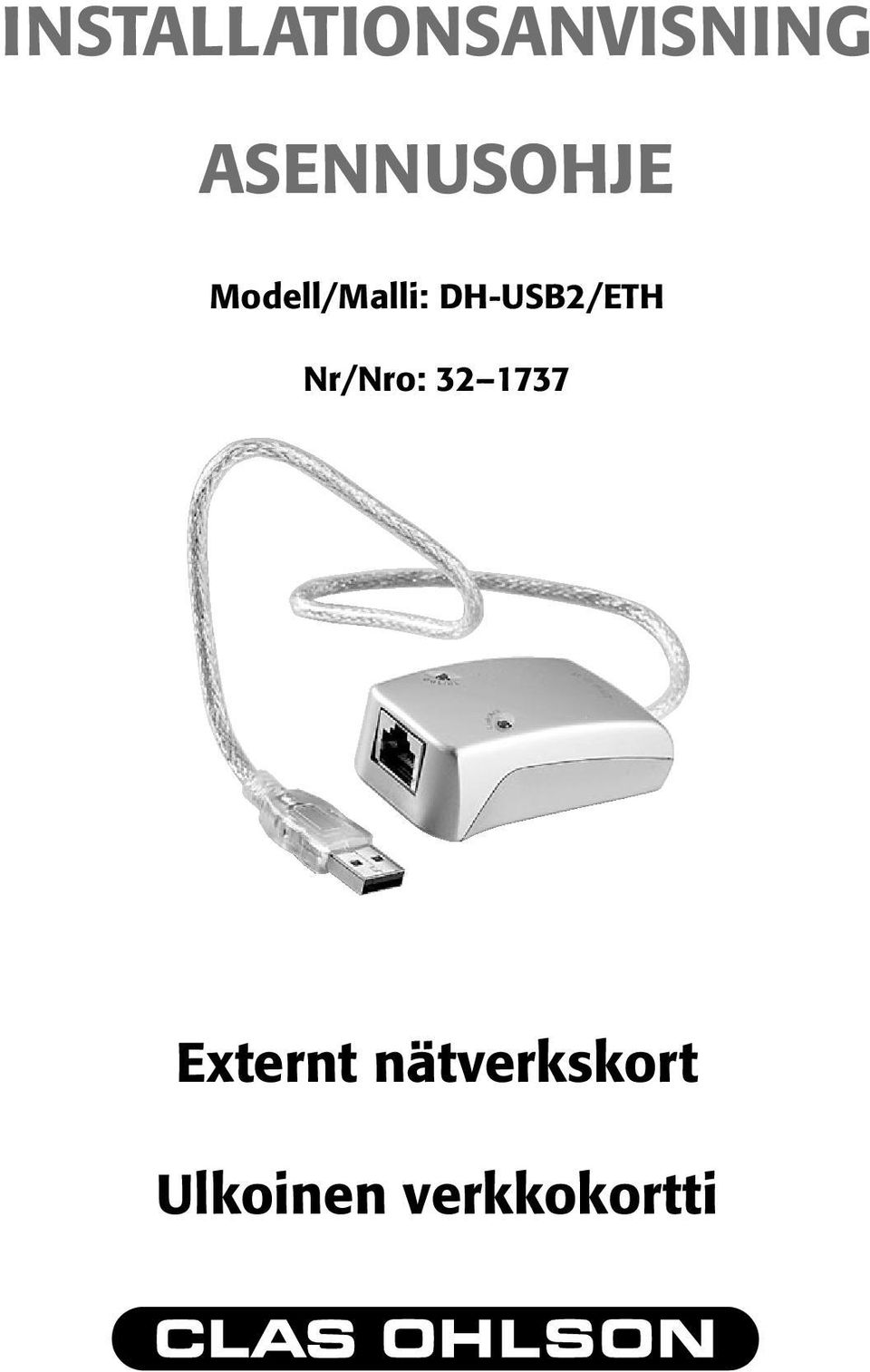 DH-USB2/ETH Nr/Nro: 32 1737
