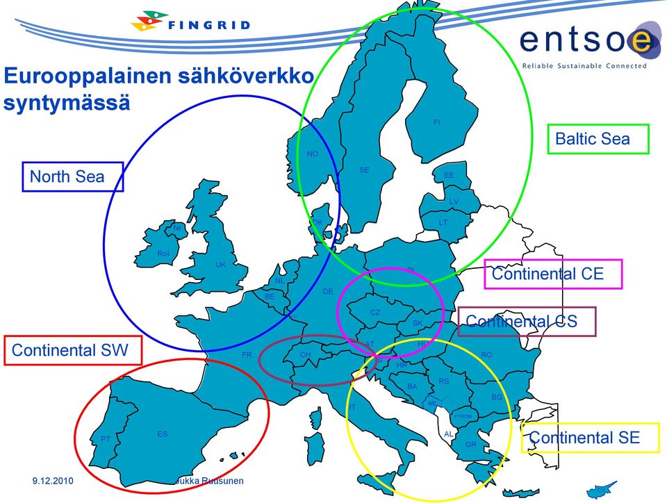 Continental CE LU CZ SK Continental CS Continental SW FR