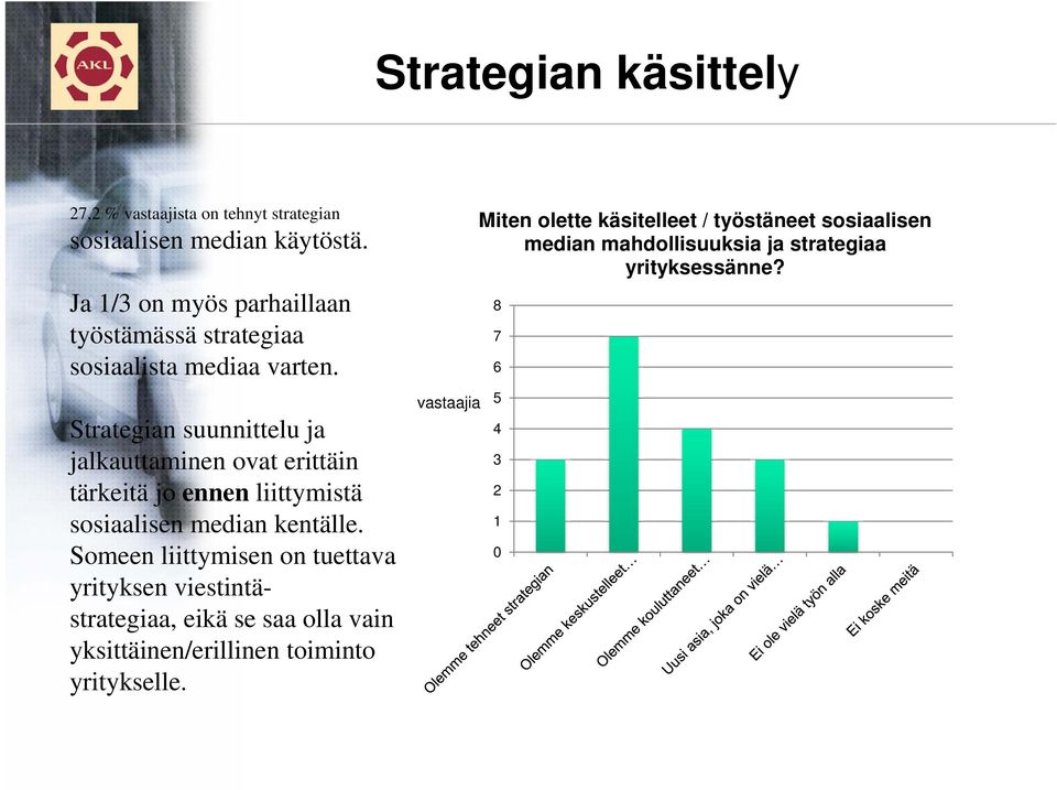 Strategian suunnittelu ja jalkauttaminen ovat erittäin tärkeitä jo ennen liittymistä sosiaalisen median kentälle.