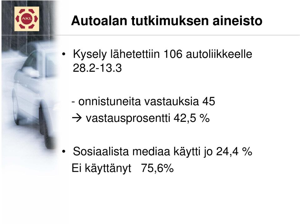 3 - onnistuneita vastauksia