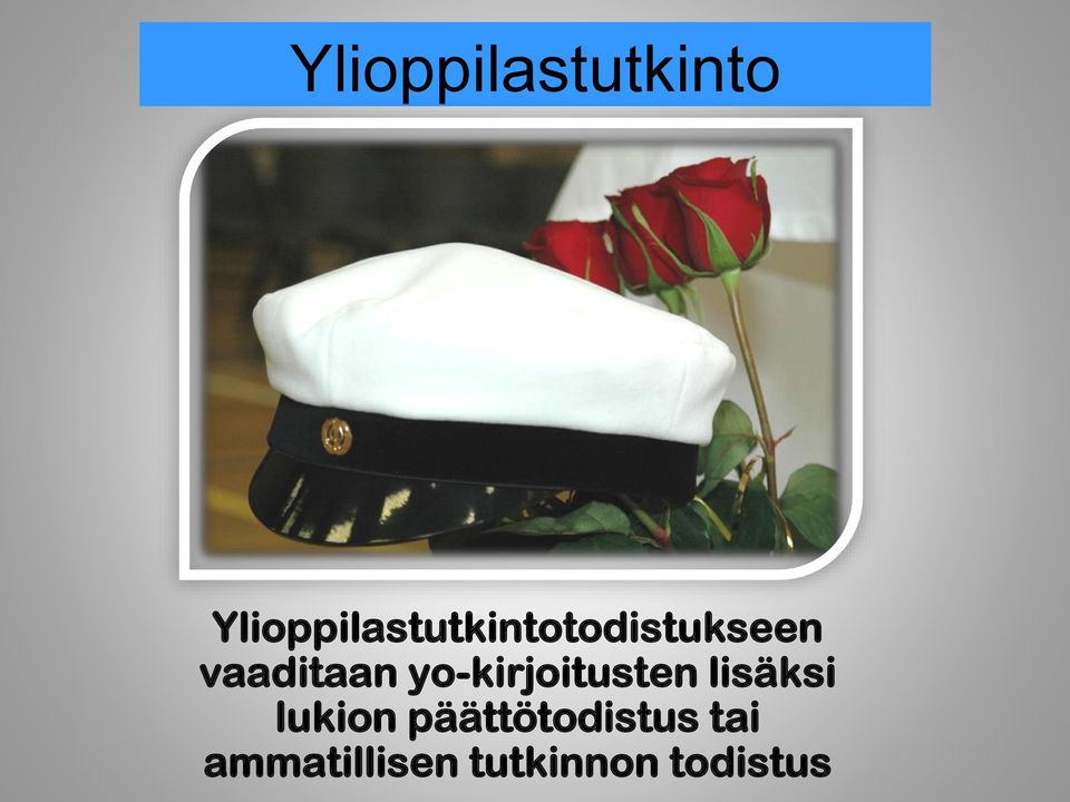 yo-kirjoitusten lisäksi lukion
