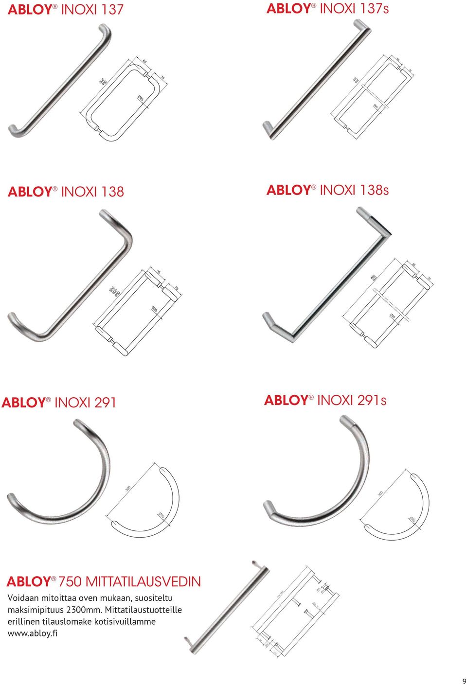 138s Mitat_measures_Vedin_pull_138s_25 Mitat_measures_Vedin_pull 138_25 400 ABLOY INOXI 291 ABLOY INOXI 291s Mitat_measures_Vedin_pull_291s_25