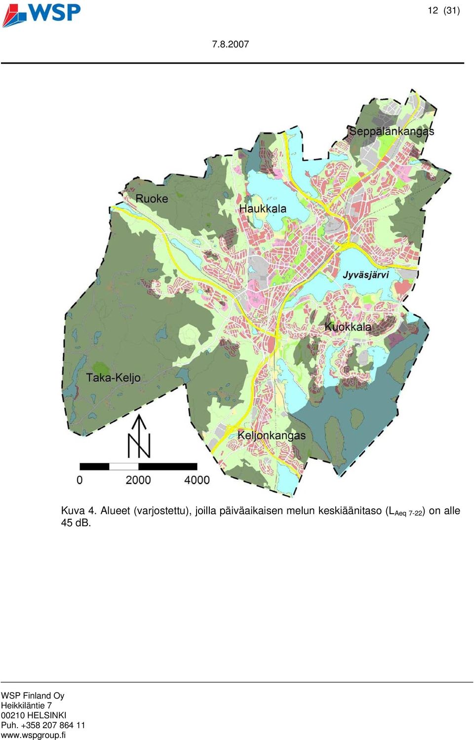 joilla päiväaikaisen melun