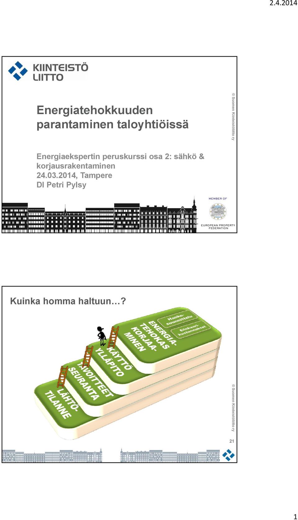 osa 2: sähkö & korjausrakentaminen 24.03.