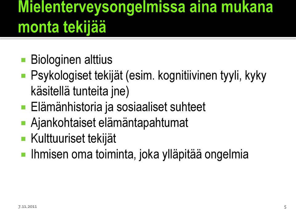 Elämänhistoria ja sosiaaliset suhteet Ajankohtaiset