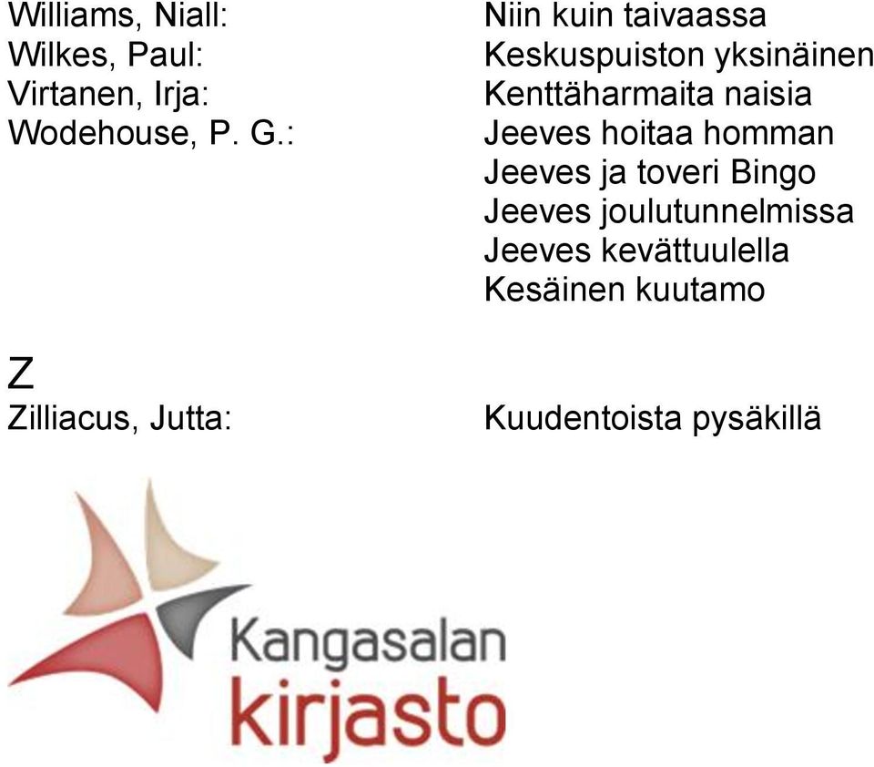 Kenttäharmaita naisia Jeeves hoitaa homman Jeeves ja toveri Bingo