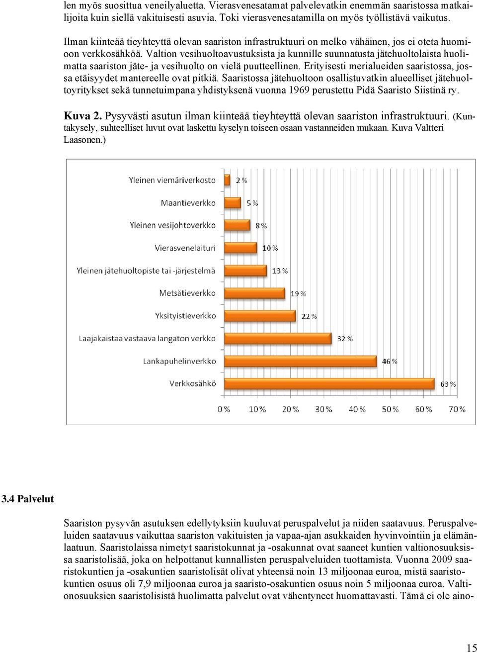 Valtion vesihuoltoavustuksista ja kunnille suunnatusta jätehuoltolaista huolimatta saariston jäte- ja vesihuolto on vielä puutteellinen.