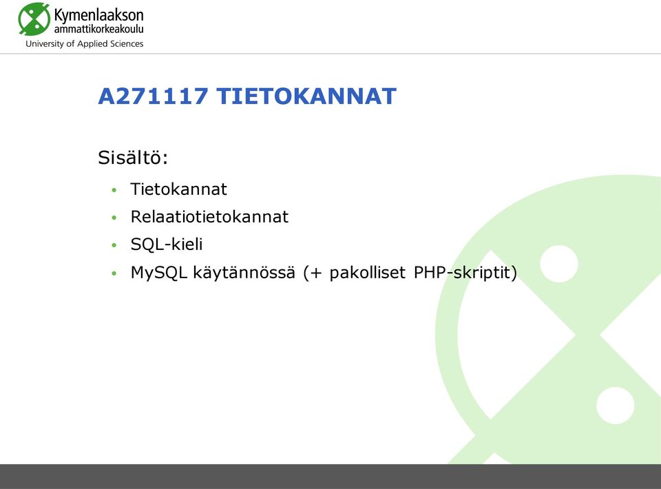 Relaatiotietokannat