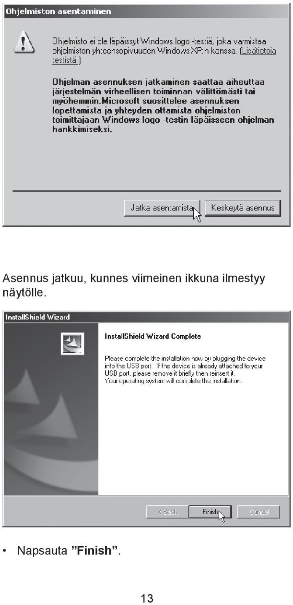 ikkuna ilmestyy
