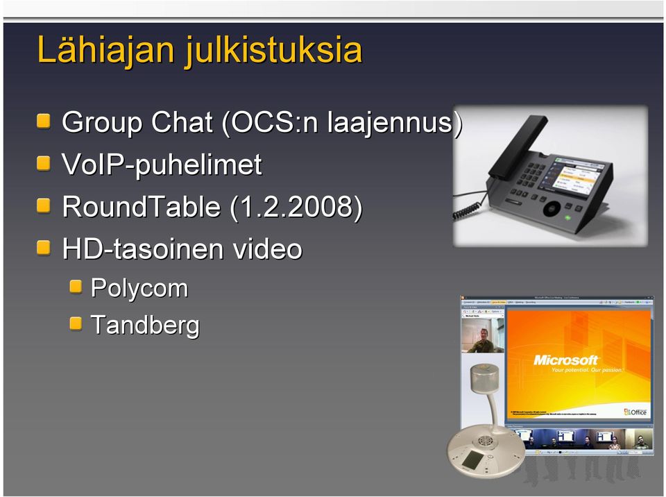 VoIP-puhelimet RoundTable (1.2.