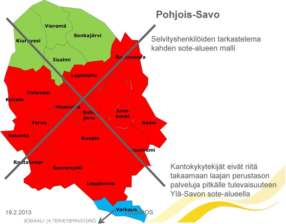 Vesanto Kuopio Tuusniemi Rautalampi Suonenjoki Leppävirta Kantokykytekijät eivät riitä takaamaan