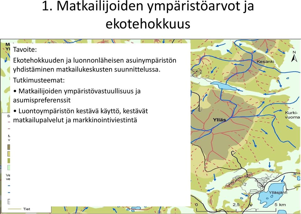 Tutkimusteemat: Matkailijoiden ympäristövastuullisuus ja asumispreferenssit