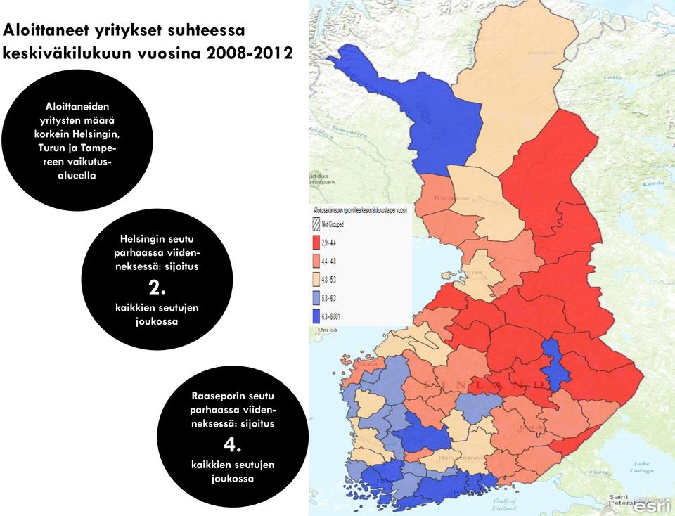 vaikutusalueella Helsingin seutu parhaassa viidenneksessä: sijoitus 2.
