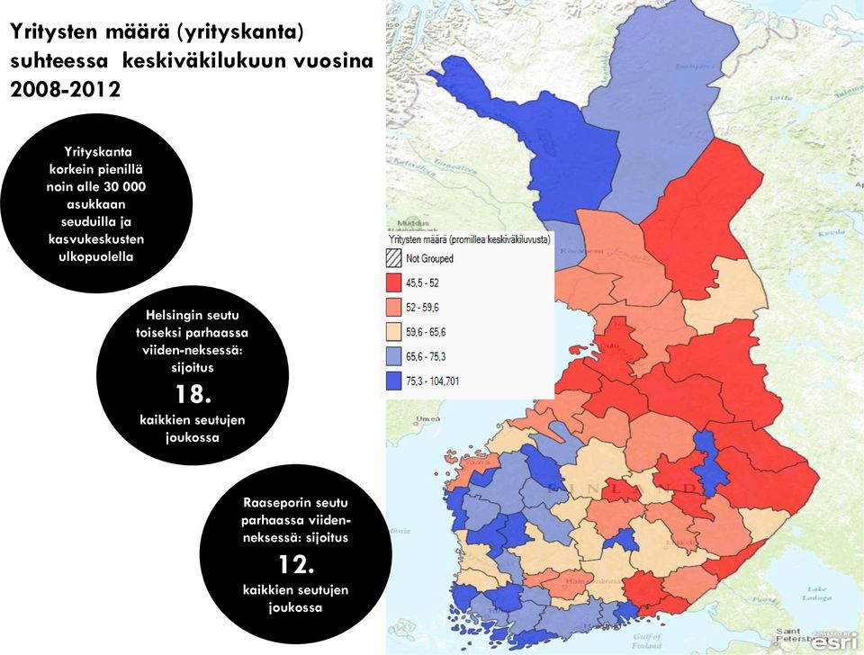 Helsingin seutu toiseksi parhaassa viiden-neksessä: sijoitus 18.