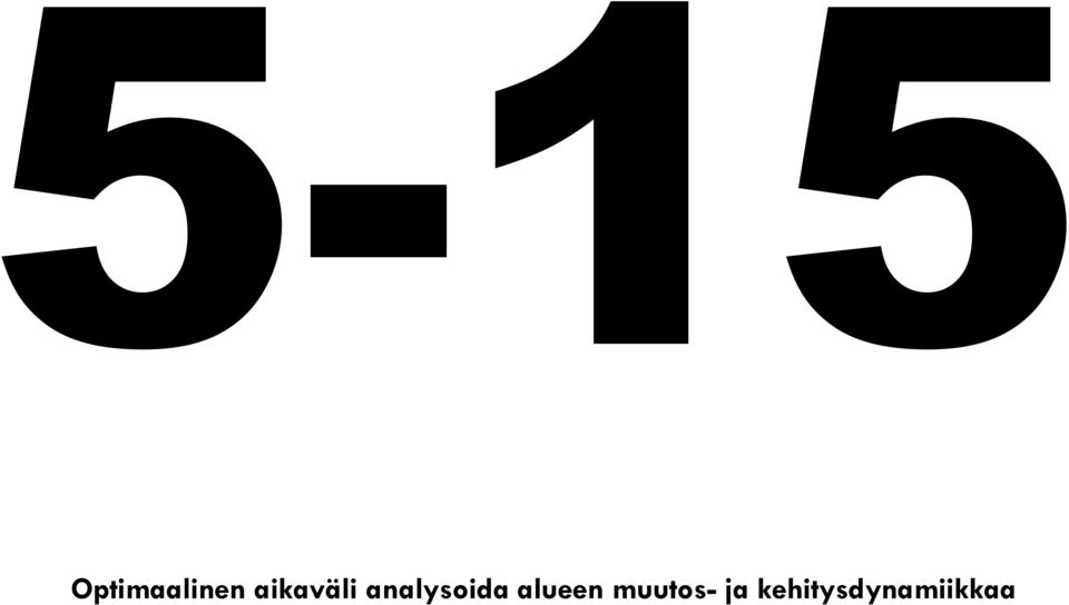 analysoida alueen