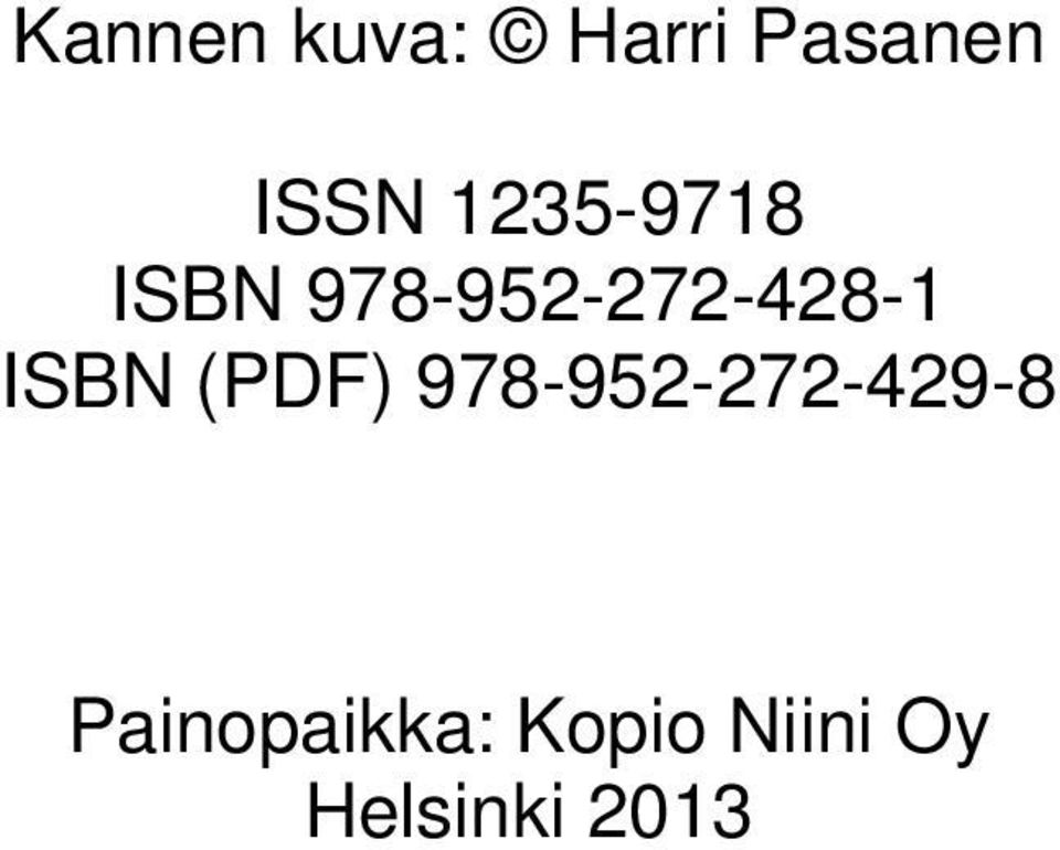 ISBN (PDF) 978-952-272-429-8
