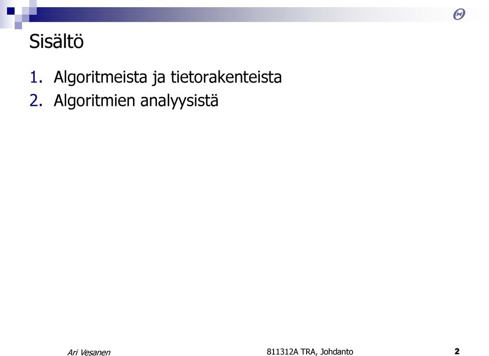 tietorakenteista 2.