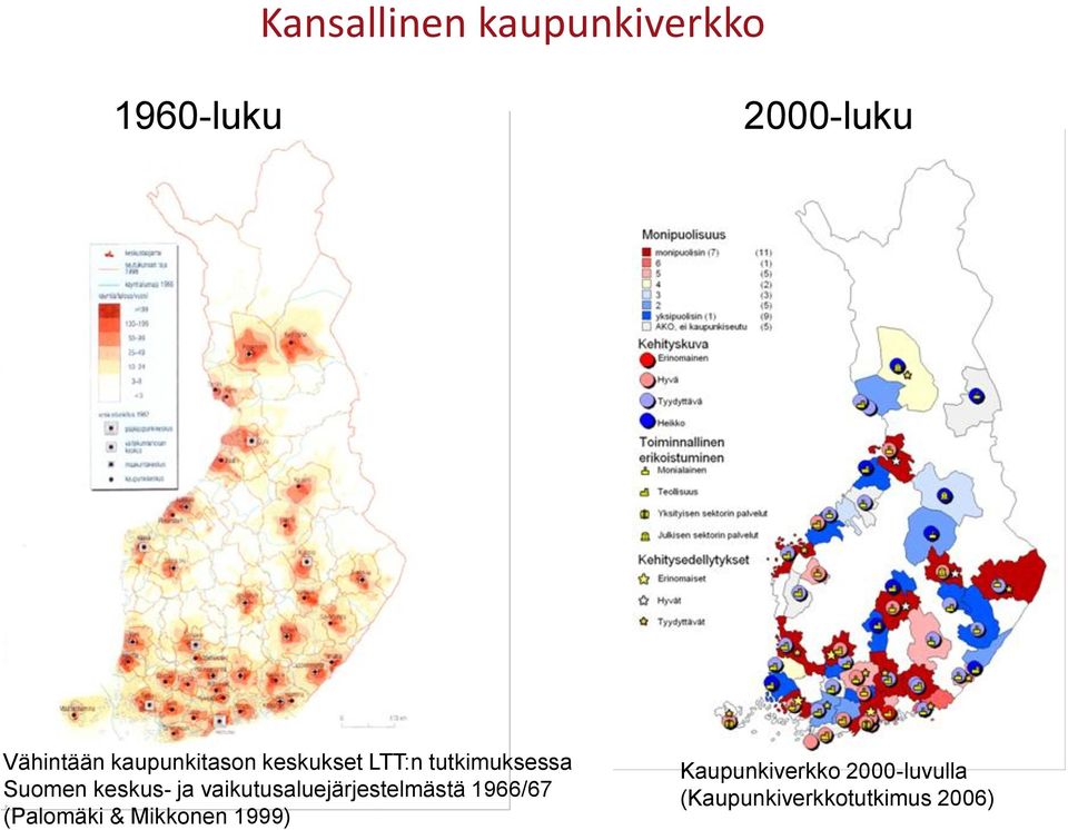 ja vaikutusaluejärjestelmästä 1966/67 (Palomäki & Mikkonen