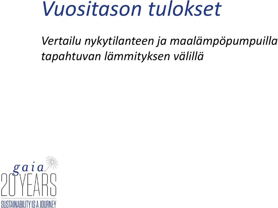 ja maalämpöpumpuilla