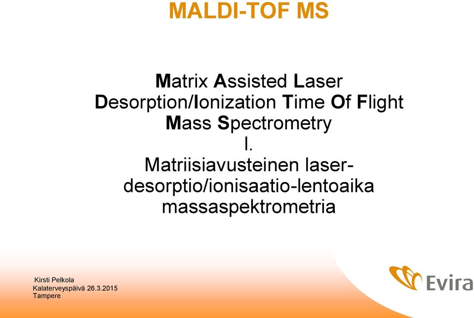 Spectrometry l.