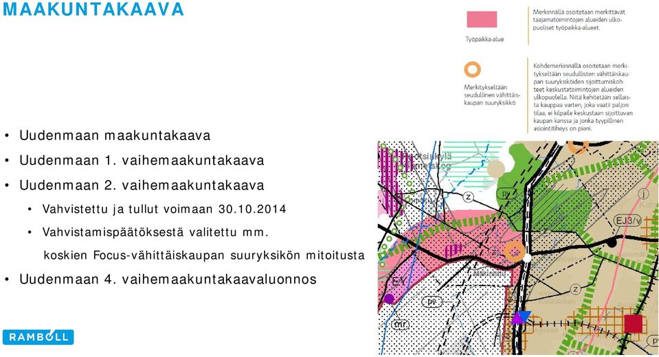 vaihemaakuntakaava Vahvistettu ja tullut voimaan 30.10.