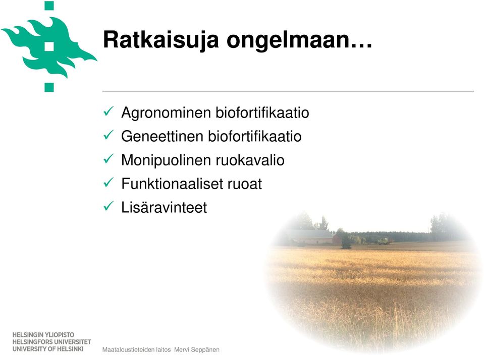 biofortifikaatio Monipuolinen