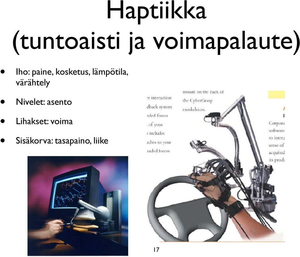 lämpötila, värähtely Nivelet: