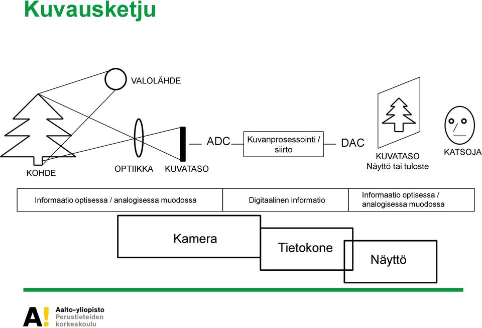 KATSOJA Informaatio optisessa / analogisessa muodossa