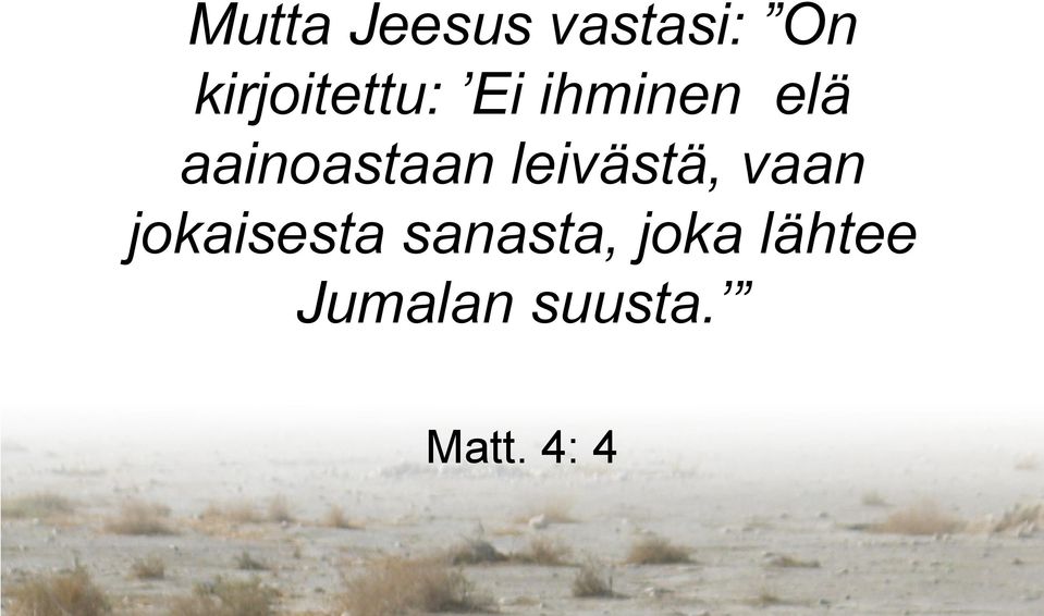 aainoastaan leivästä, vaan