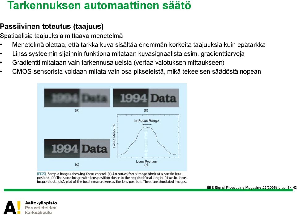 kuvasignaalista esim.
