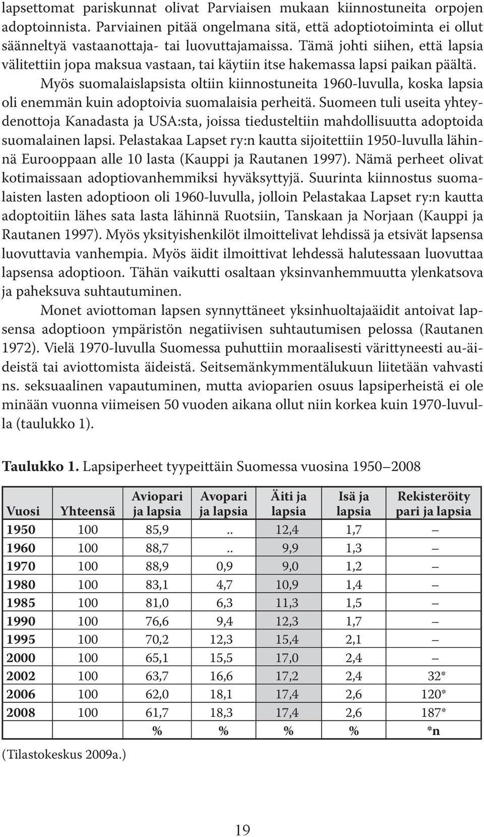 Myös suomalaislapsista oltiin kiinnostuneita 1960-luvulla, koska lapsia oli enemmän kuin adoptoivia suomalaisia perheitä.