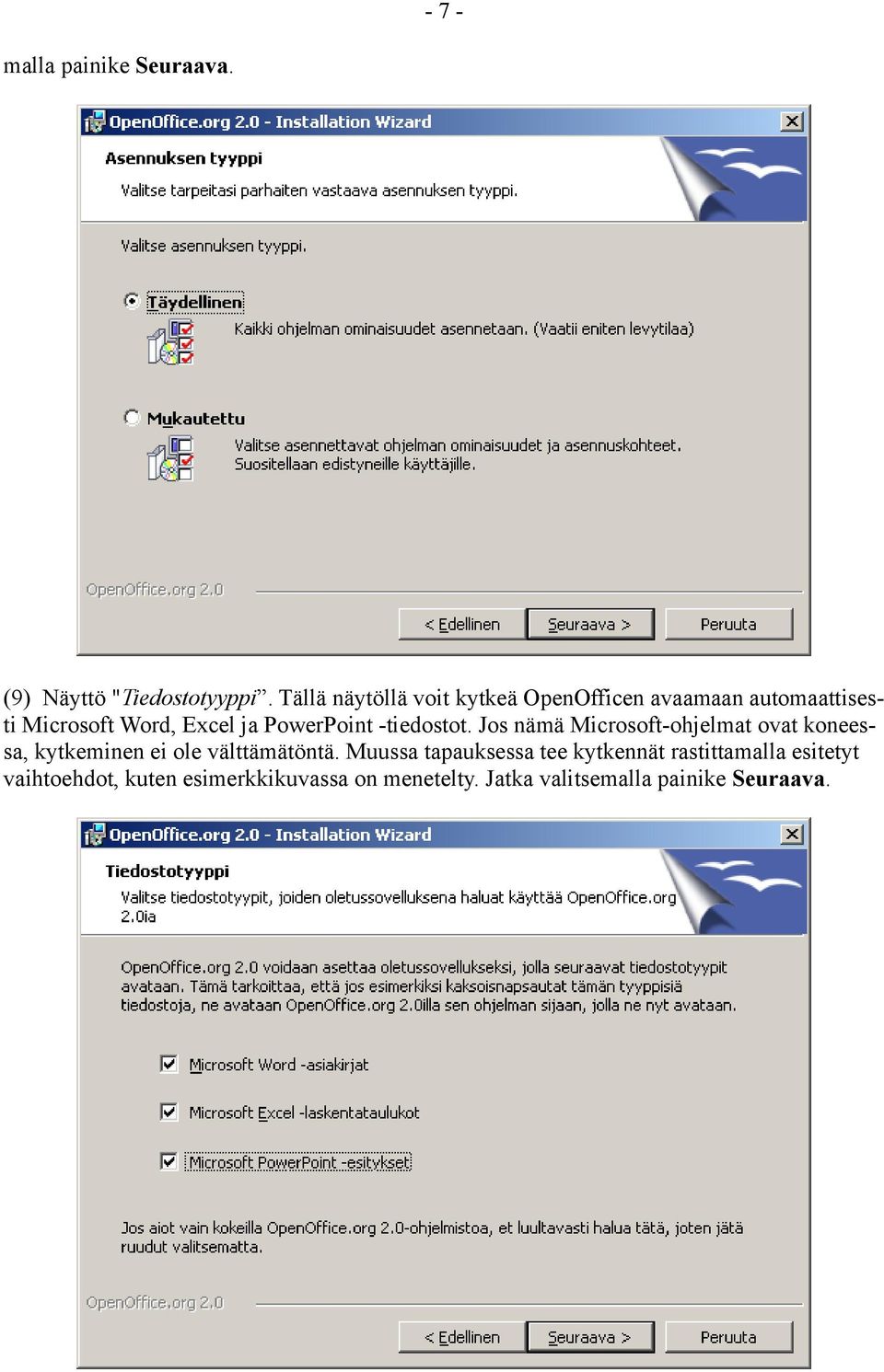 PowerPoint -tiedostot.