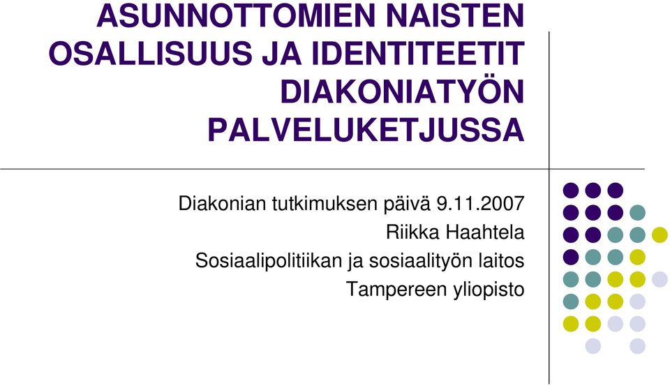 tutkimuksen päivä 9.11.